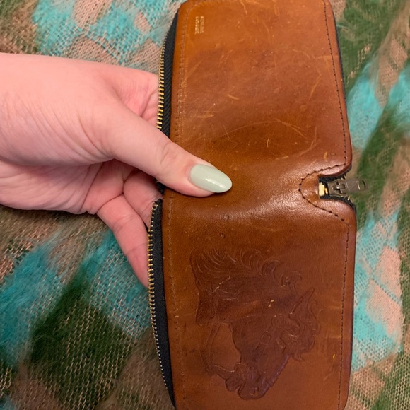 Vintage Leather Tooled Horse Face Wallet - Picture 8 of 10